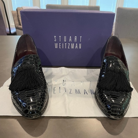 STUART Weitzman Black Heels Size 9 - Picture 1 of 6